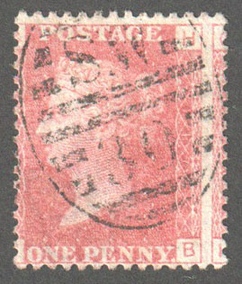 Great Britain Scott 33 Used Plate 117 - HB - Click Image to Close